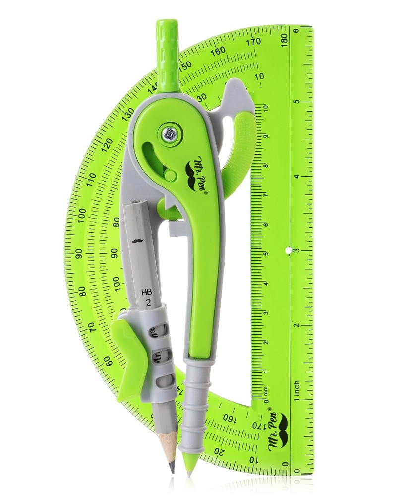 Mr. Pen- Compass and Protractor Set, Geometry Kit, Compass Protractor Set, Protr