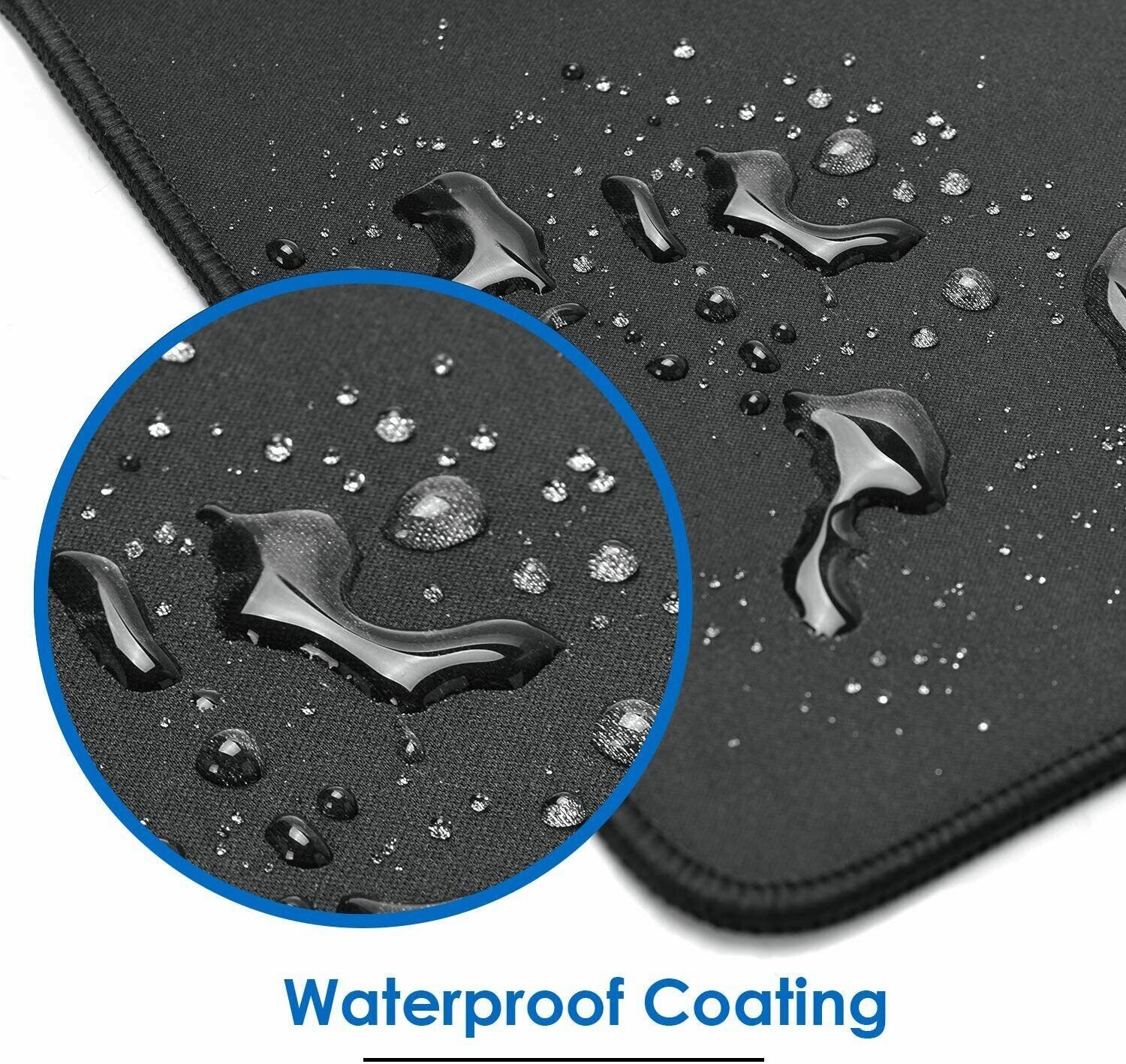 Non-Slip Mouse Pad Stitched Edge PC Laptop For Computer PC Gaming Rubber Base