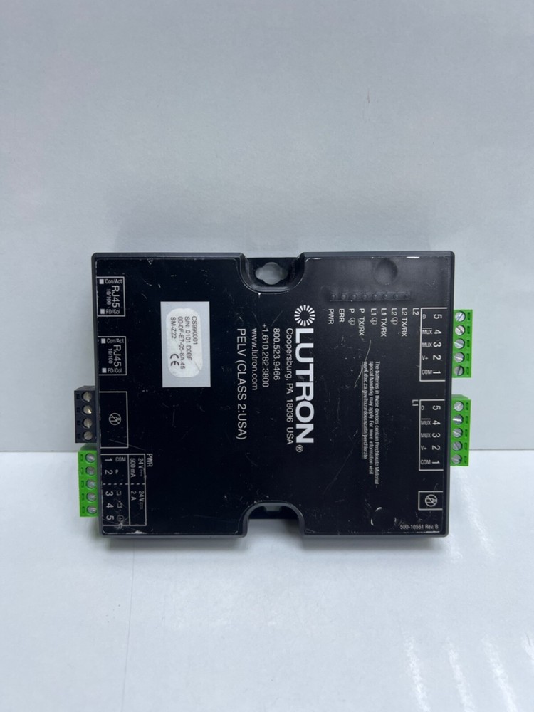 Lutron PELV CLASS2:USA Input/Output 24V 100mA Interface Control