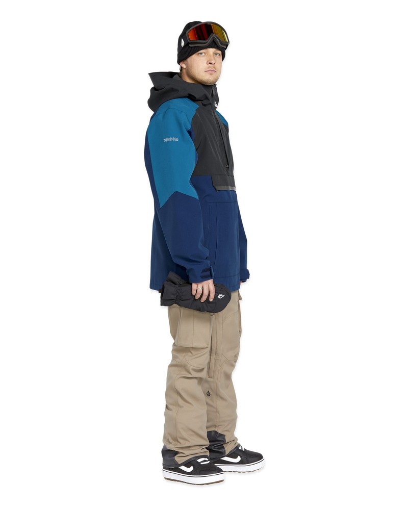 Volcom Brighton Pullover Men's Winter Jacket, Navy, X-Large