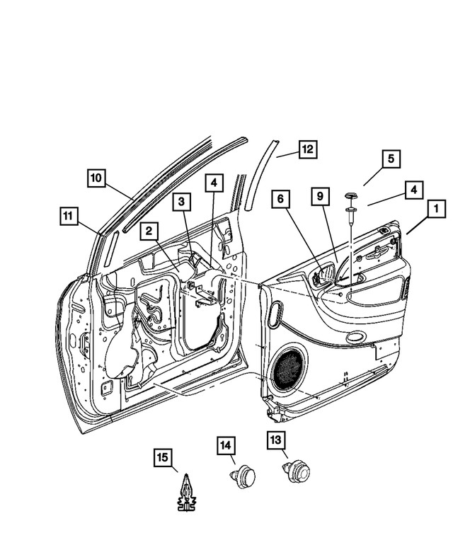 Genuine Mopar Armrest Plug SF00WL5AA