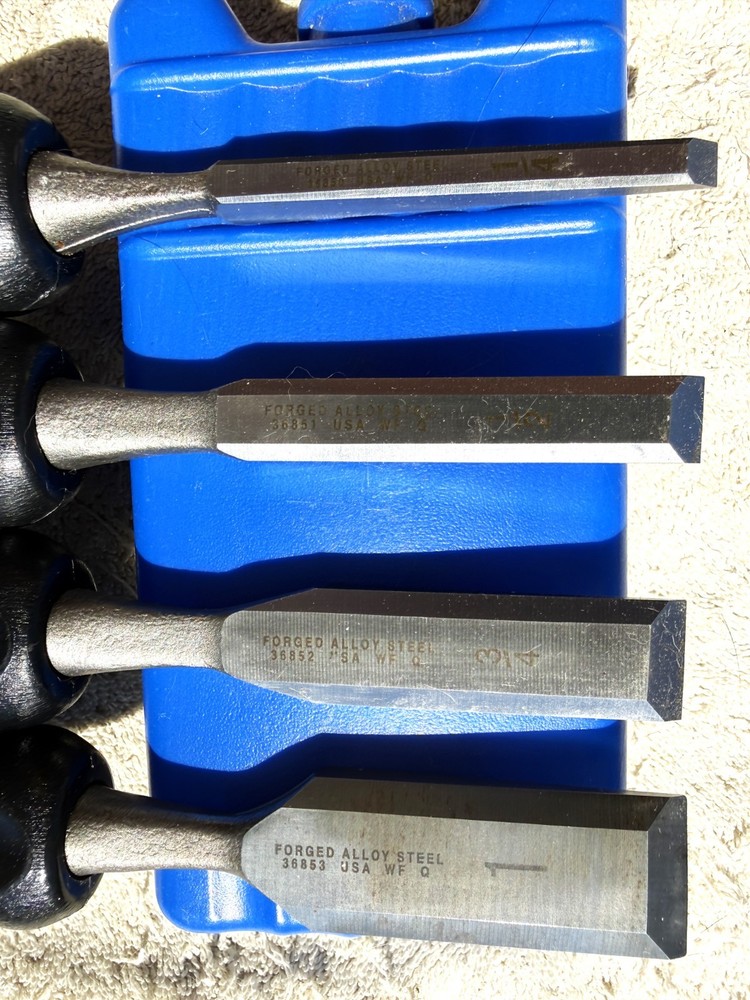 4 PC CRAFTSMAN CHISEL SET (WF) NO. 9-36859 - AS PICTURED