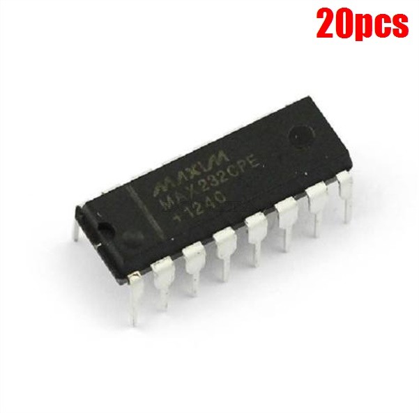 20Pcs MAX232CPE MAX232 2DVR/2RCVR RS232 5V DIP-16 Ic New xv