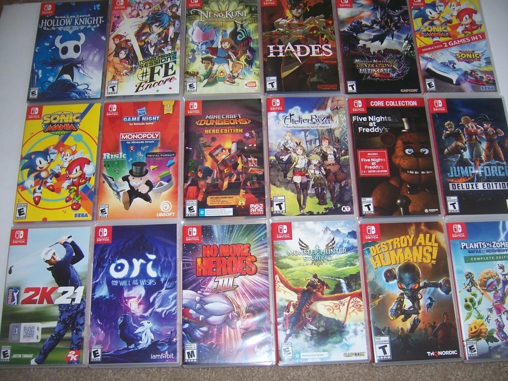 Nintendo Switch Authentic Original OEM Replacement Case Box LOOK OVER 100 TITLES
