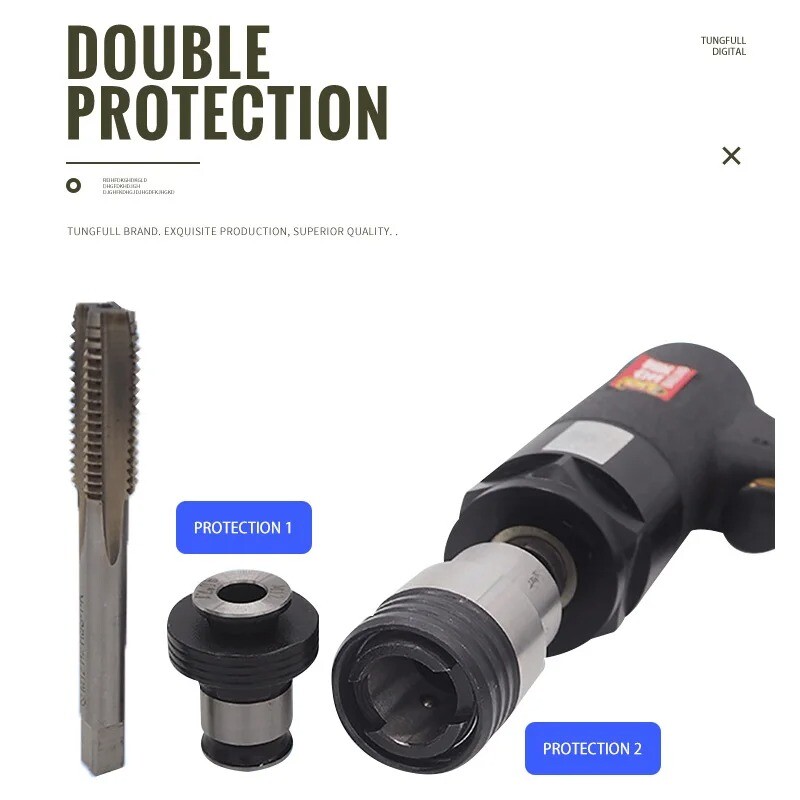 M3-M12 Pistol Type Pneumatic Power Thread Machine Pneumatic Drill Tapper Thread.