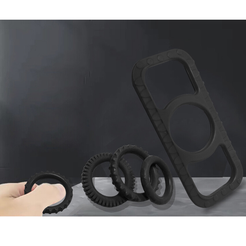 4X Penis Extender Enlarger Sleeve Ring for Reusable Condom Delay Ejaculation Men