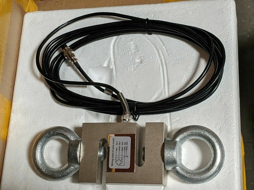 5000 LB CALIBRATED S-TYPE LOAD CELL INDICATOR CRANE SCALE TENSION/ COMPRESSION