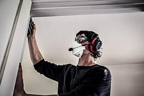 3M Pro-Comms Electronic Hearing Protector, Wireless Pro-Comms, Black/Red