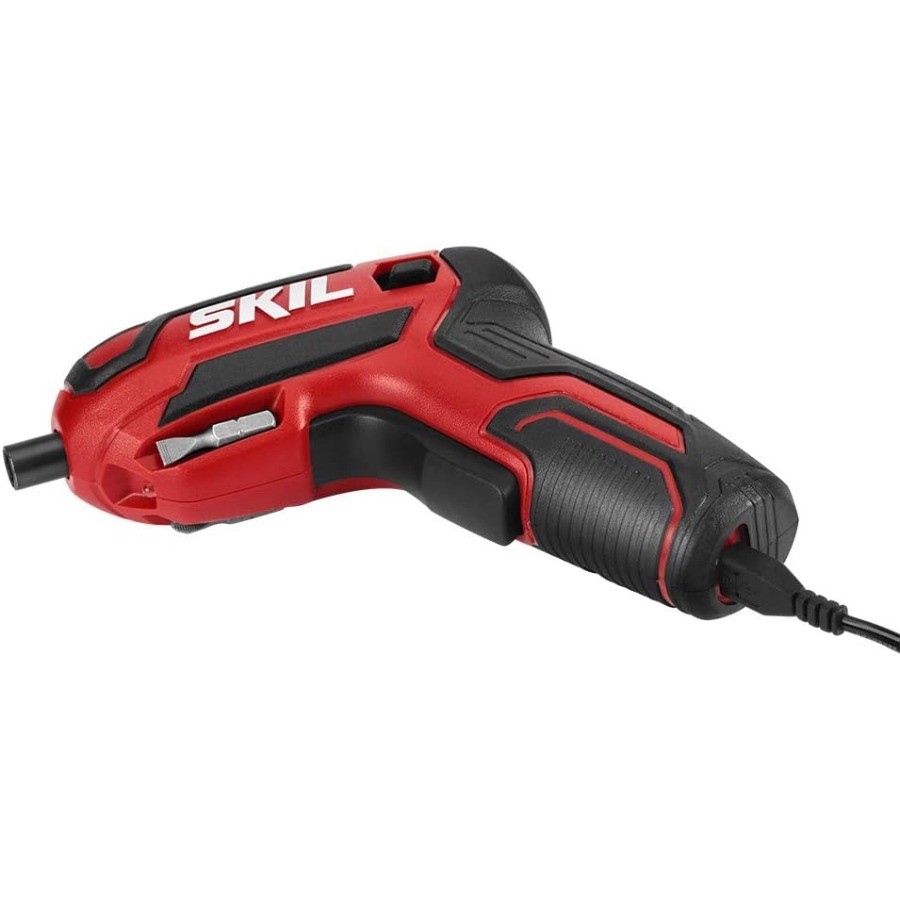 Rechargeable 4V Cordless Screwdriver Includes 9pcs Bit, 1pc Bit Holder