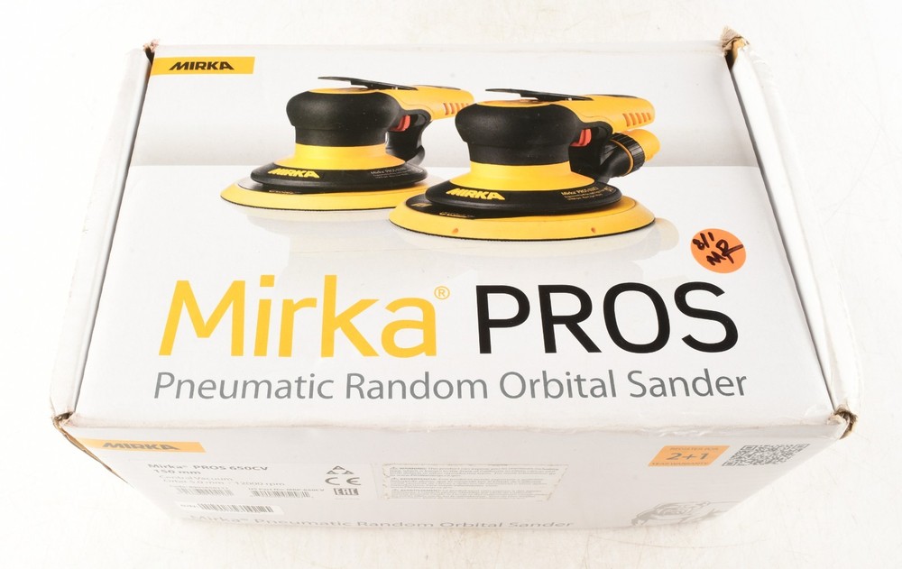 *Mirka 650CV PROS | Pneumatic Central Vac Random Orbital Sander 6" 5mm