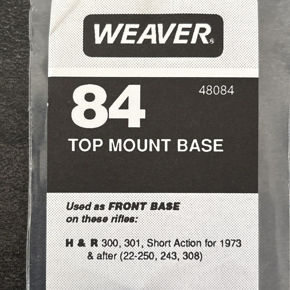 Weaver Top Mount Base #84