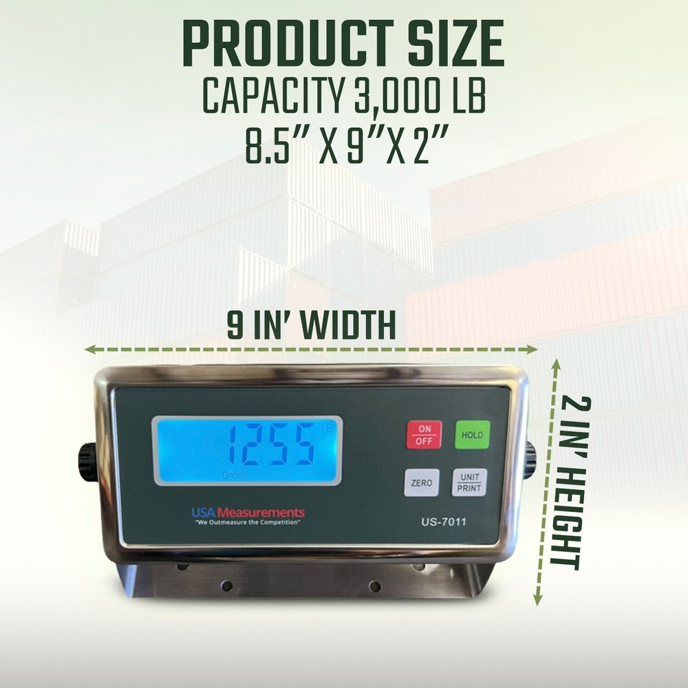 US-CSK-3K Hanging Scale (S-Type) tension & compression 3,000 lb with Printer