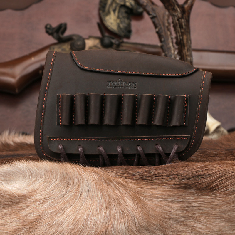TOURBON Hunting Cheek Rest Riser Rifle Cartridges Ammo Holster Buttstock Sleeve
