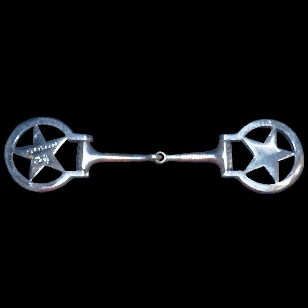 Les Vogt Performax Silver Lone Star Don Dodge Dee D Ring Smooth Show Snaffle Bit