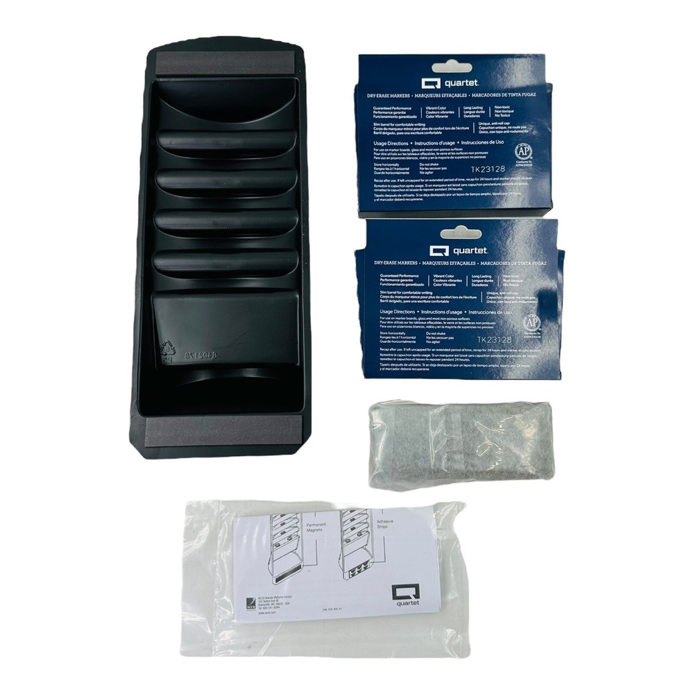 Quartet Marker Caddy Kit 8 Markers + Eraser + Caddy