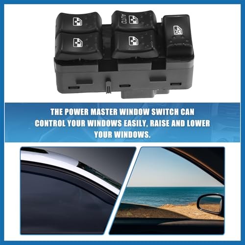 1 Set 22664398 Car Master Power Window Switch Front Driver Side for Saturn Ion