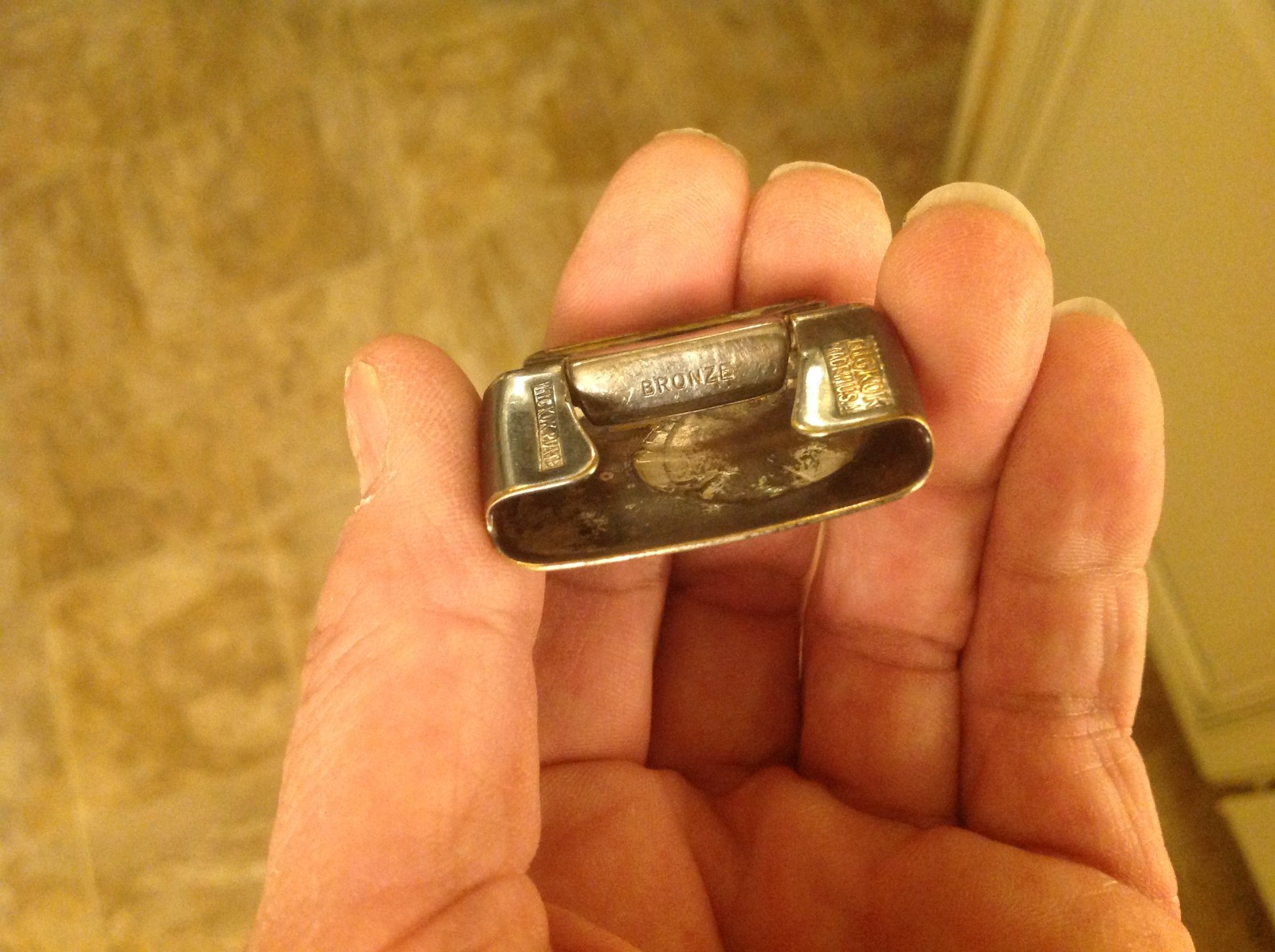 Indian Headdress TOTE Improved Order of Red Men RARE Hickok Belt Buckle BRONZE