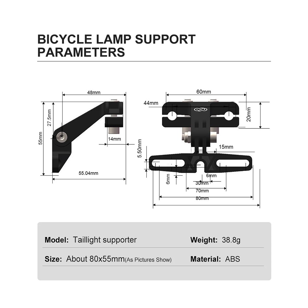 Ebike Headlight and Tail Light Set 36V/48V with Horn Bracket Waterproof Cable