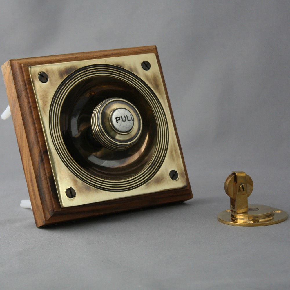 Brass Claverley Front Door Bell Pull