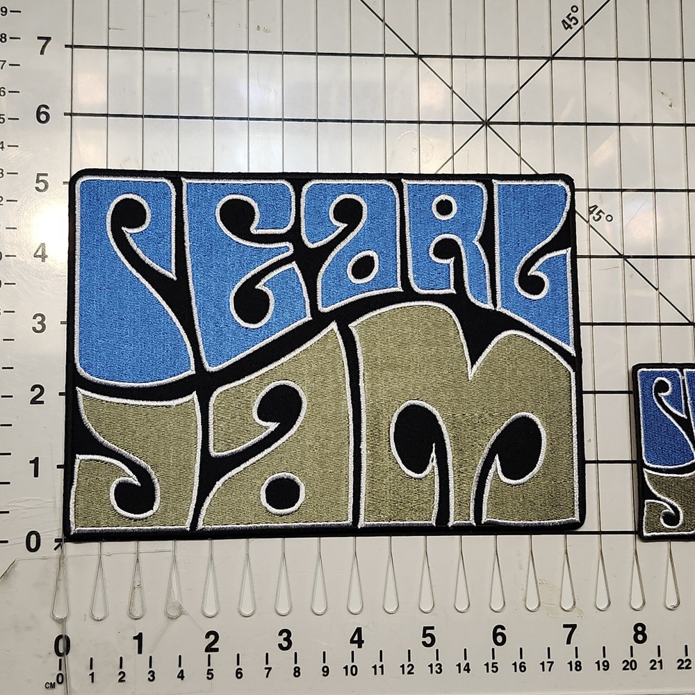 PEARL JAM EMBROIDERED PATCHES (2) / 1 LARGE & 1 SMALLER
