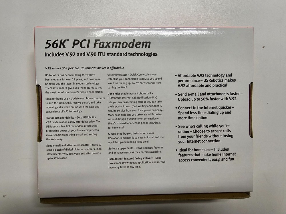 USRobotics 56k PCI Faxmodem Model 5670