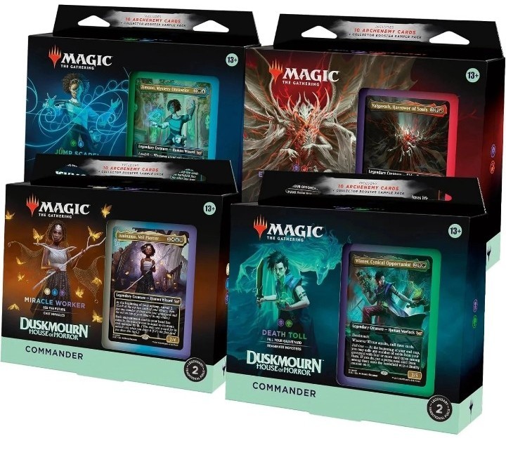 lot 4 MTG Duskmourn Commander Deck Endless Punishment Jump Scare Miracle Worker+