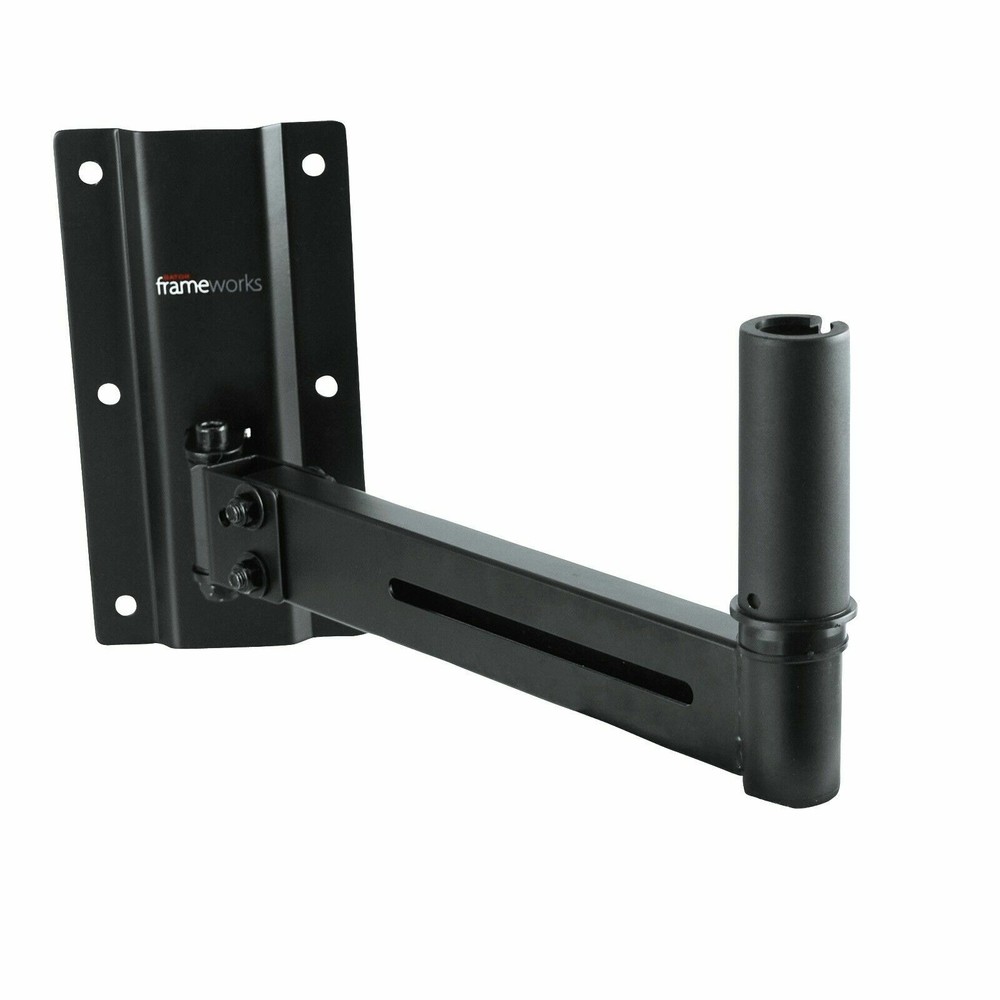 Gator Frameworks GFW-SPK-WM100 Wall Mount Speaker Stands - Black (Pair)
