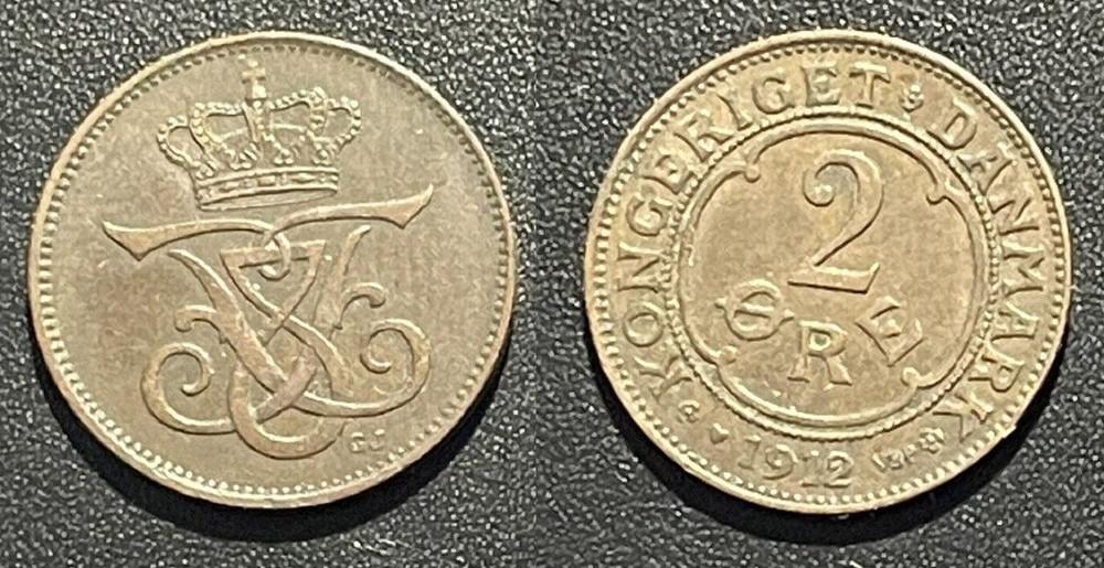 1912 Denmark 2 Ore