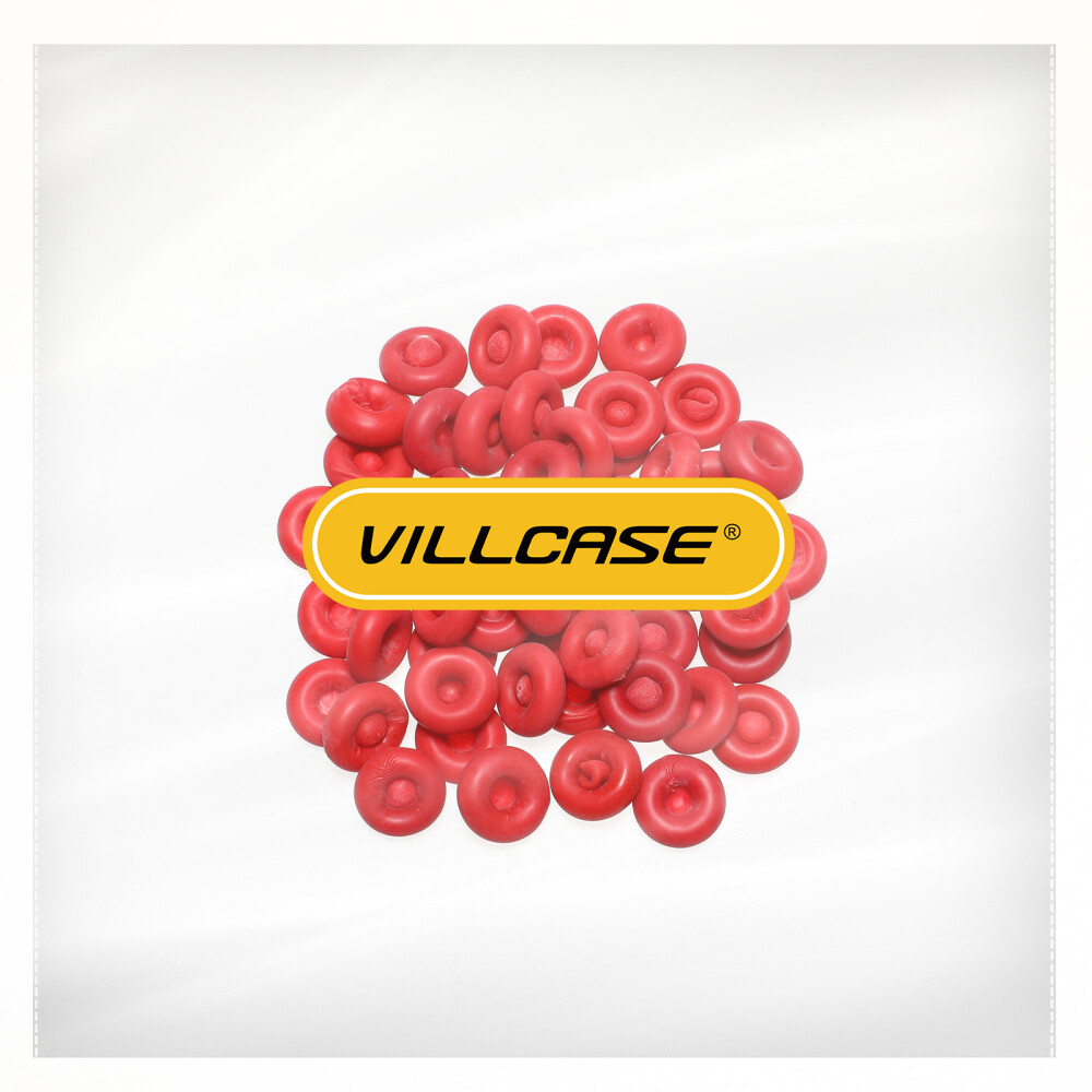 50pc Caulking Tool Caps Red - Sealing & Preserving