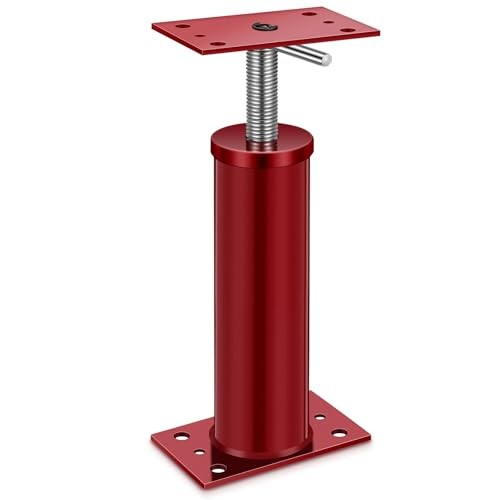 Pack Adjustable Jack Post Height Range, Basement Floor House 12"-16" 2 Red