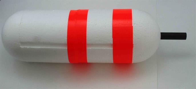 Shark Float 9" x 3" Red White
