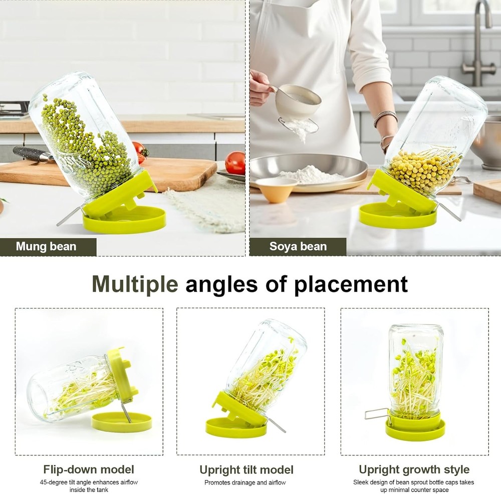 Sprouting Lids for Mason Jars 2 Set