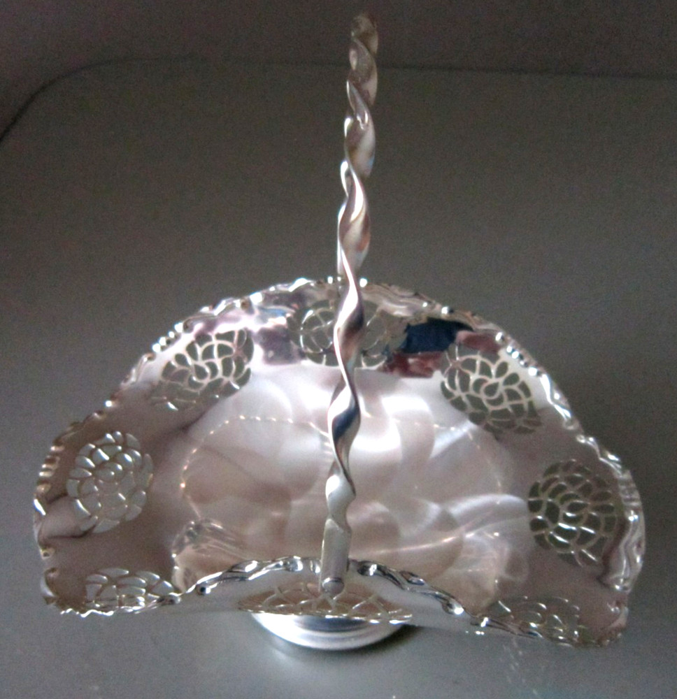 BMF N West Germany Basket Silverplated Brass Core 6" long by 4" wide by 6" tall