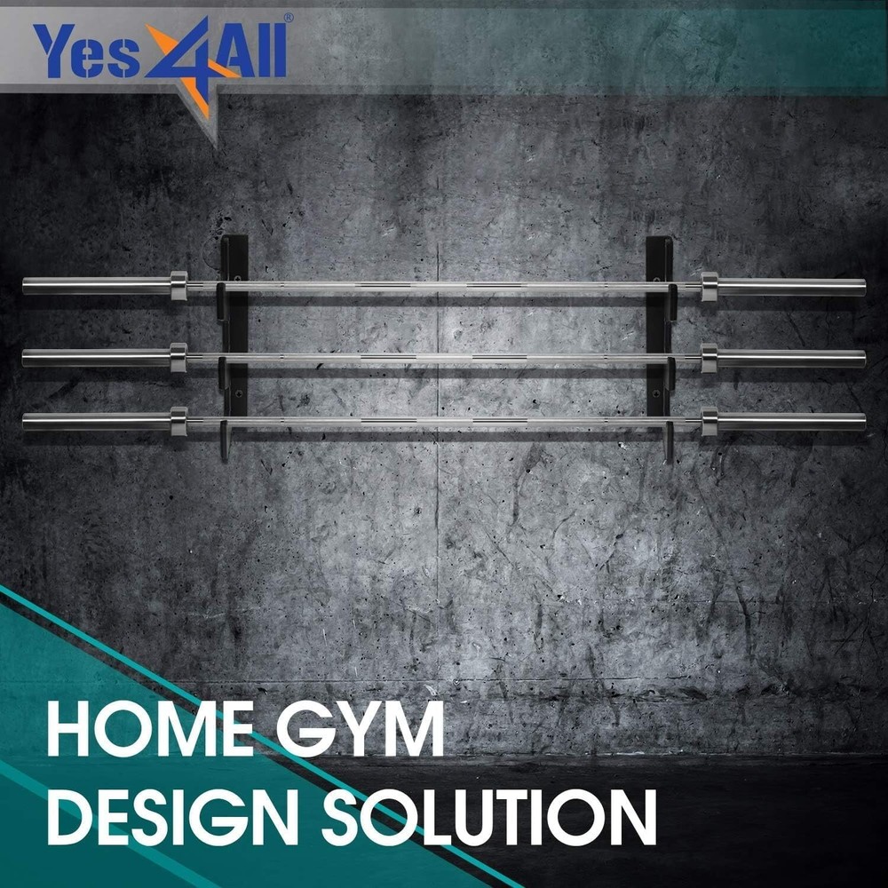 Vertical Barbell Storage Rack - Durable Olympic Holder with Protective Padding