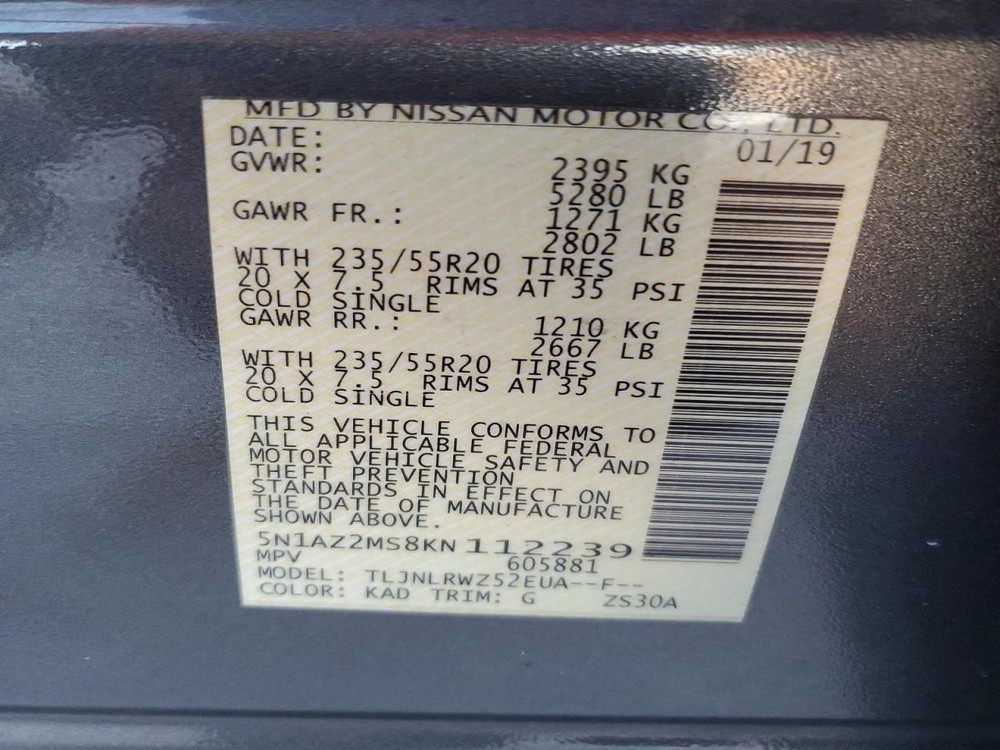Camera/Projector Camera Front Surround View Fits 15-24 MURANO 752946