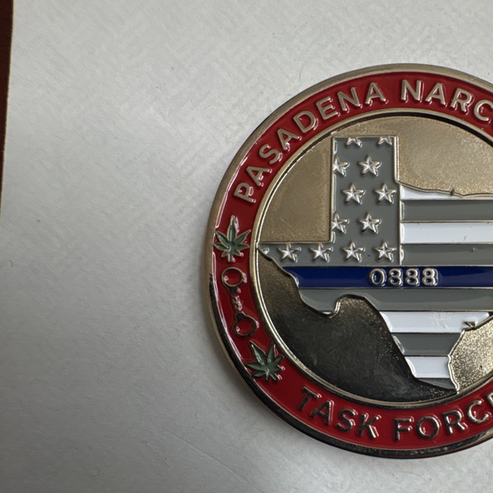 Pasadena Narcotics Task Force Police Challenge Coin Non Ducor Duco