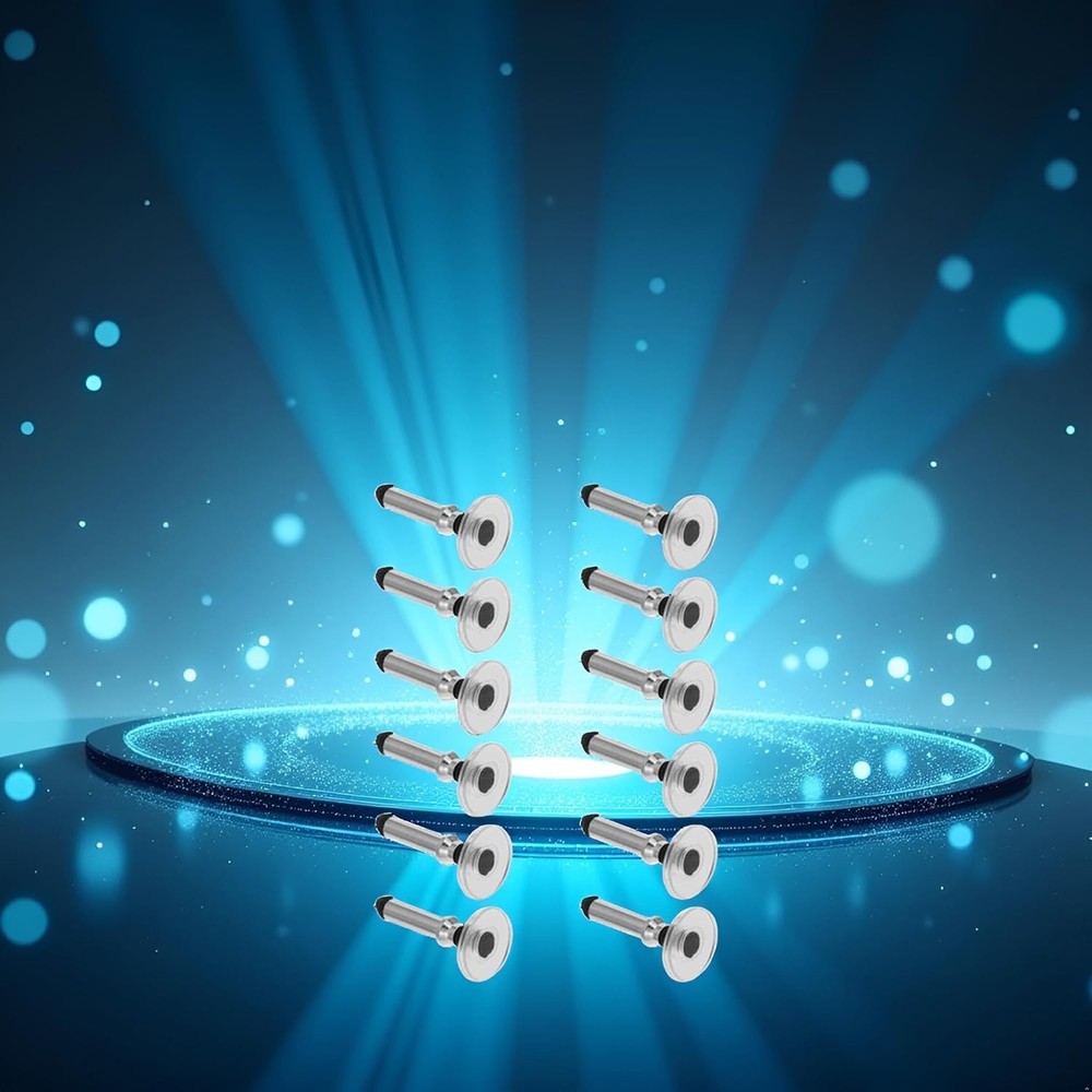 12 Pcs Silver Universal Stylus Replacement Tips,Universal Disc Tips Round Shape