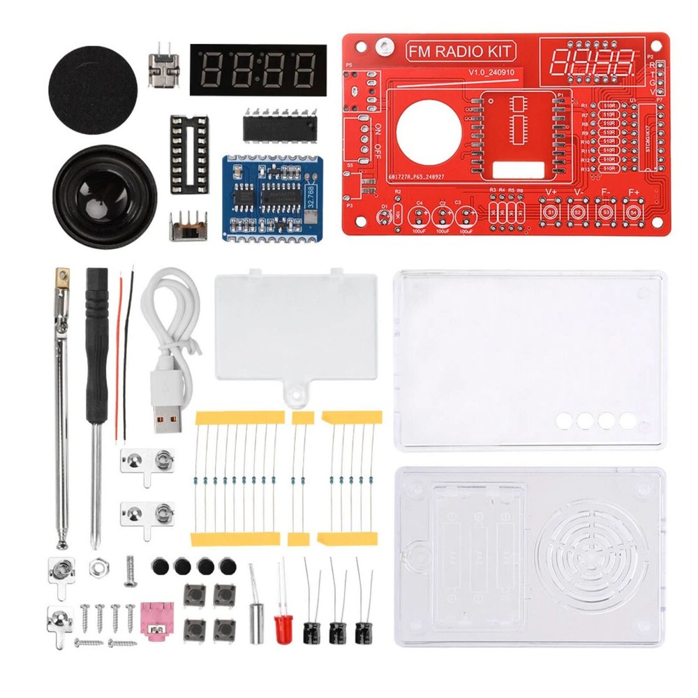 DIY Digital RDA5807 FM Radio Kit 87-108MHz with Auto Search & Memory Function