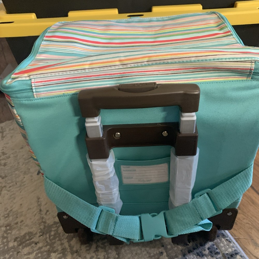 Sunny Stripe Thirty-One Rolling Cooler