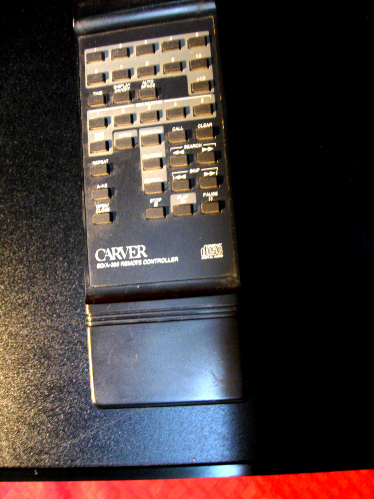 Carver SD/A350 Rack Mount CD Player Tested & Working w/ Remote Control