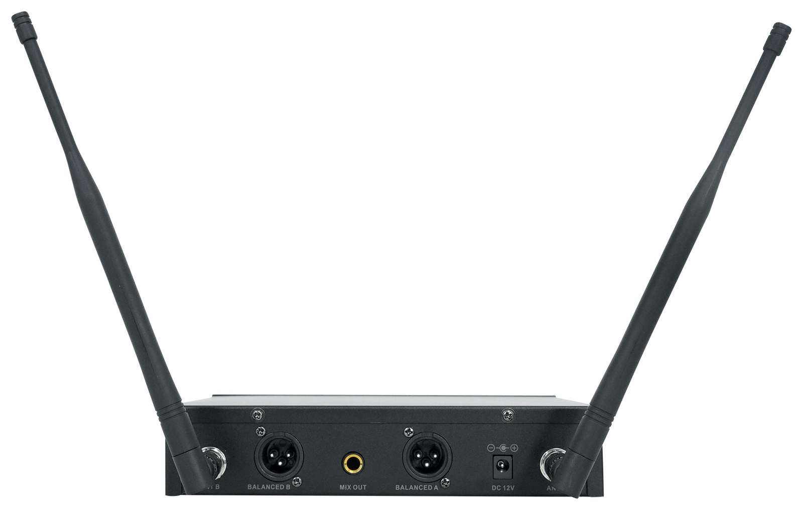 Rockville Dual UHF 15-Ch Metal Handheld Wireless Vocal Karaoke Microphone System