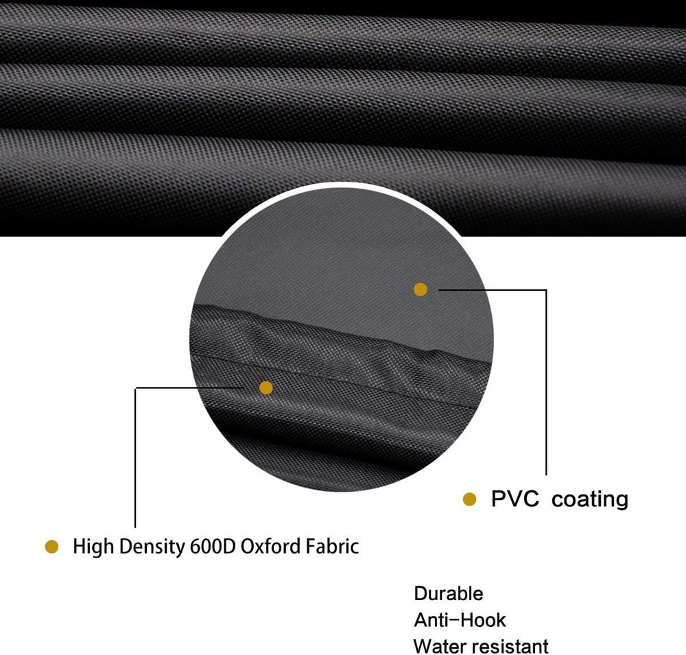 Durable Heavy-Duty Rectangular Fire Pit Cover 56x27 - Weather-Resistant Design