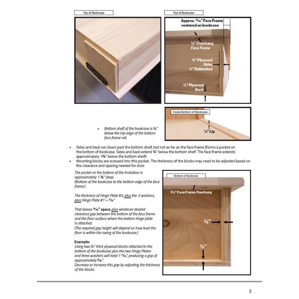 InvisiDoor™ Unfinished Assembled Hidden Door *FREE FREIGHT*
