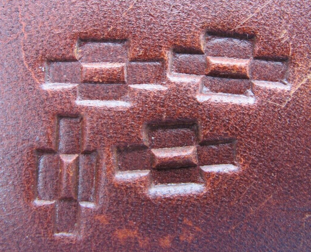 Vintage Basic Tool LA Native American Symbol Stamp Leather Tool 21 Coyote Track
