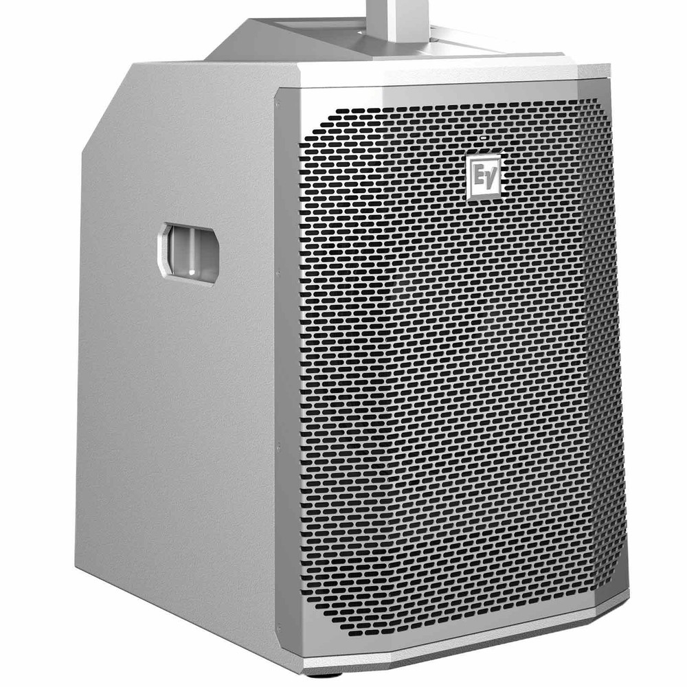 Electro-Voice Evolve 50 White PA Speaker System + Cover + XLR Cables 2 Pack