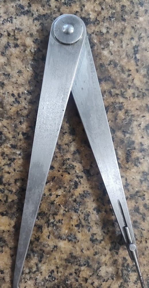 🗽 VINTAGE LUFKIN 10" ADJUSTABLE CALIPER/ DIVIDER