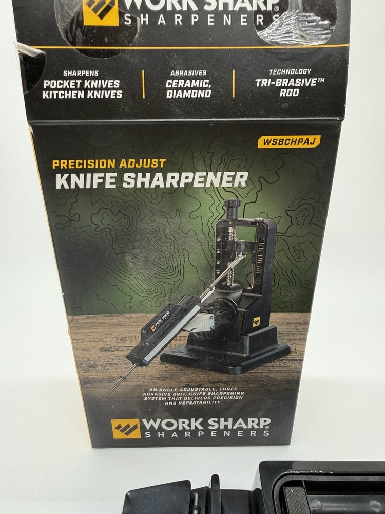 Work Sharp Precision Adjust Knife Sharpener Kit WSBCHPAJ EUC