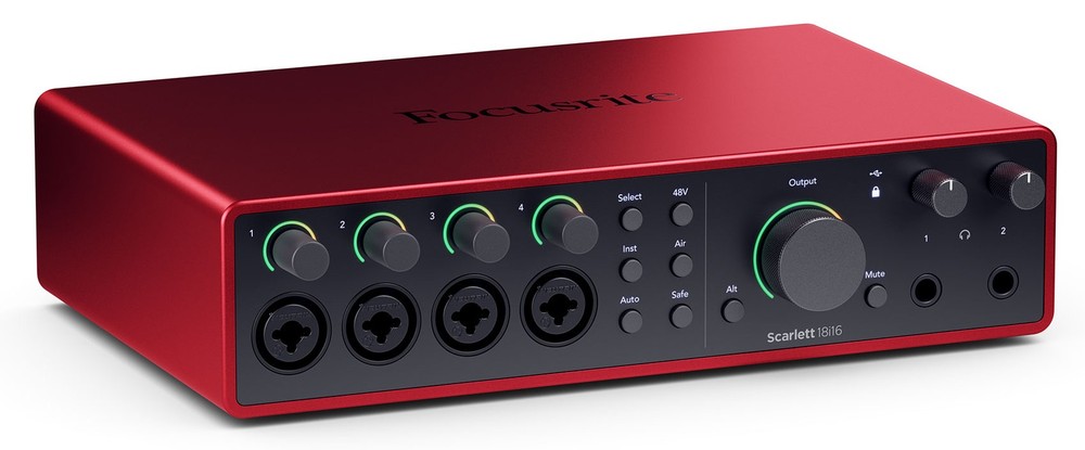 Focusrite SCARLETT 18I16 4G 4th Gen Audio Recording Interface+Backpack