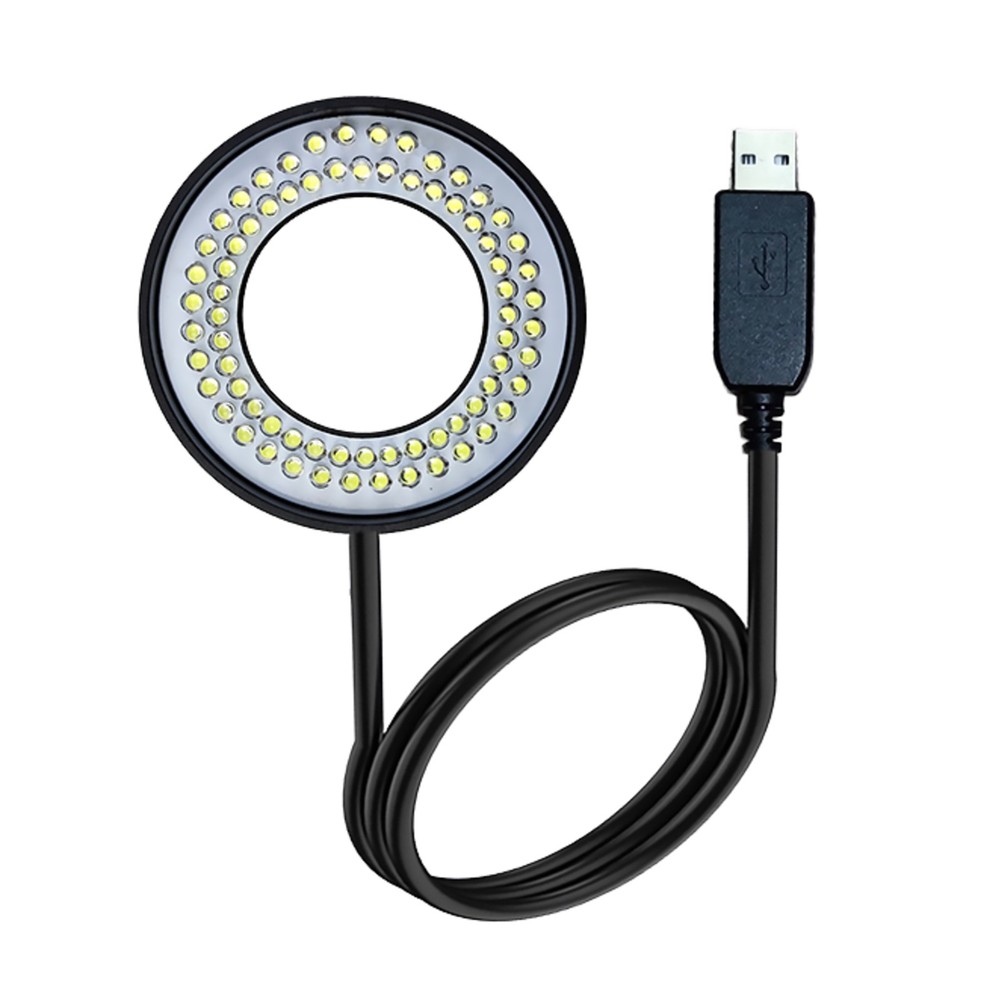 USB 72 LED Ring Light Microscope Illuminator Lamp Adjustable Focus Lamp