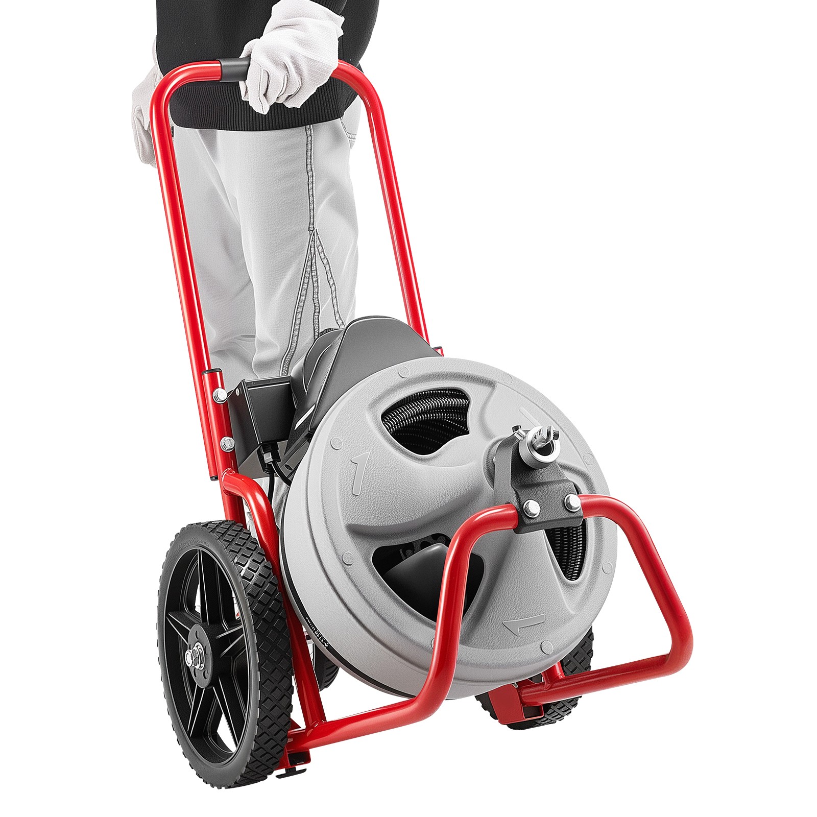 Uimoso 75 FT x 3/8 Inch Manual Sewer Snake Drain Cleaning Machine